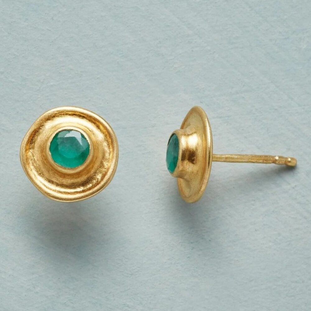 SUNDANCE Emerald Monument Earrings